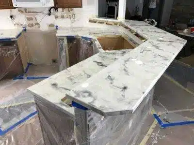 bancadas e pias de porcelanato liquido