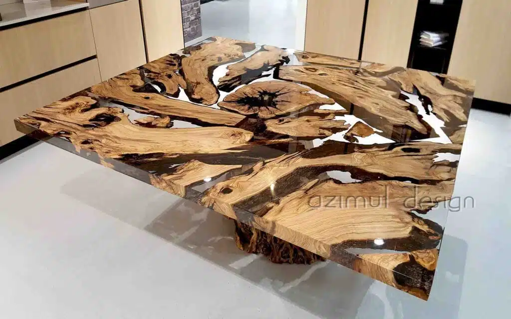 mesa de porcelanato liquido