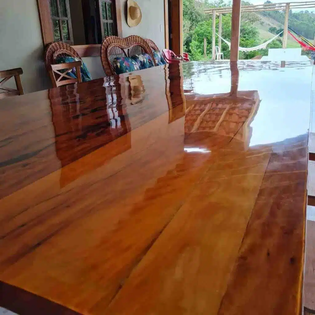 mesa de porcelanato liquido