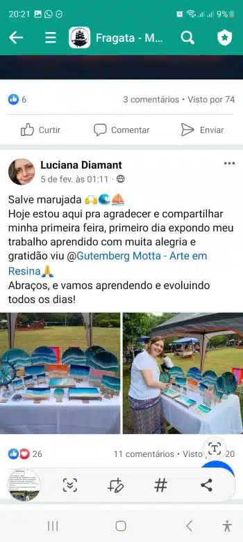 Prova social aluna resina