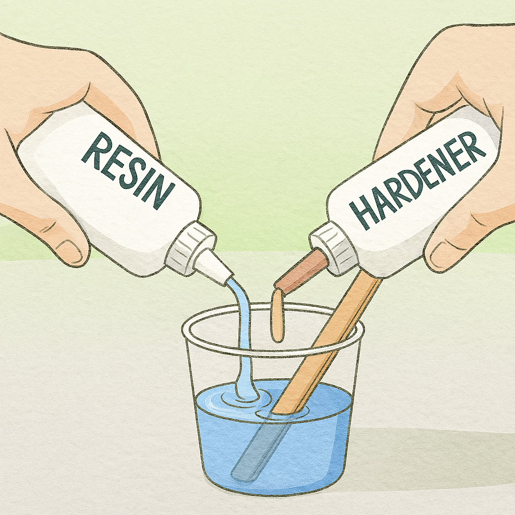 tampar furo com resina epóxi