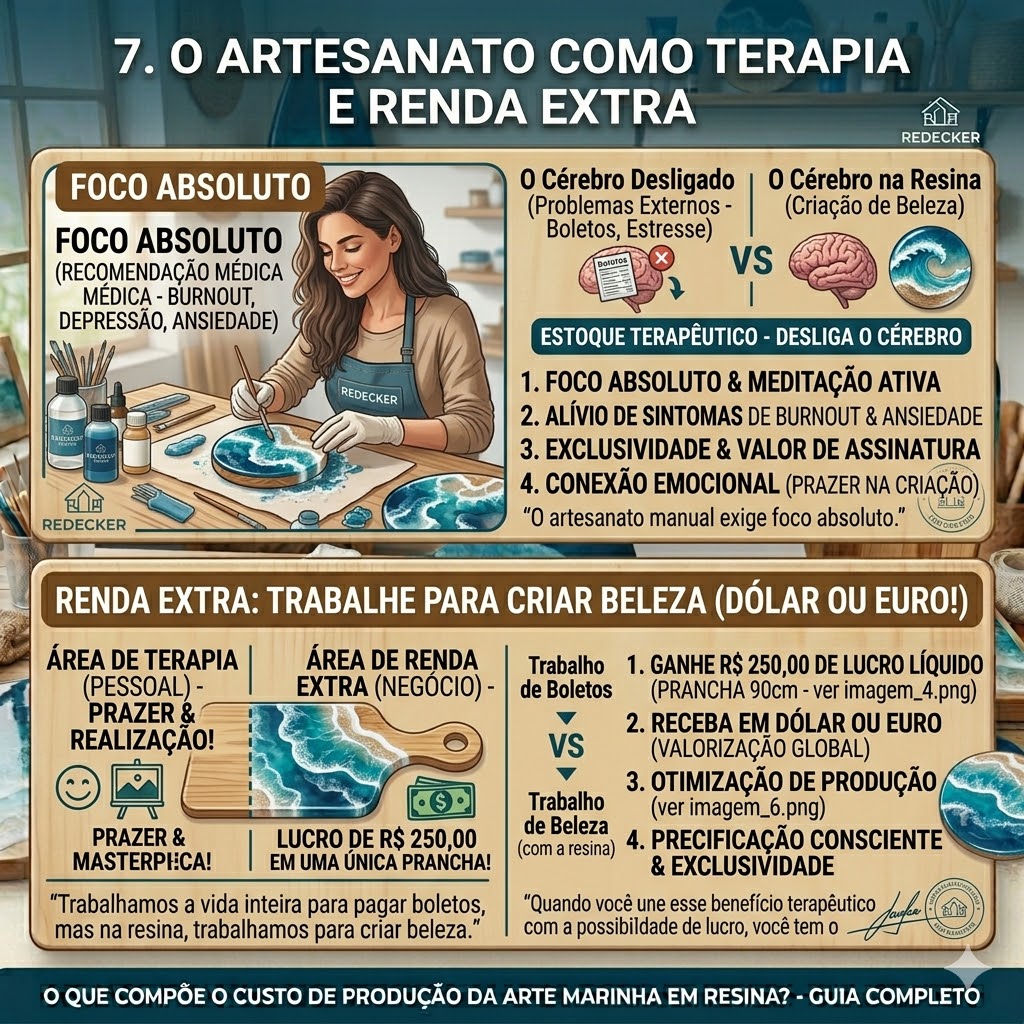 custo de produção da arte marinha em resina