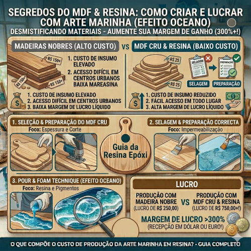 Criar e Lucrar com Resina e MDF