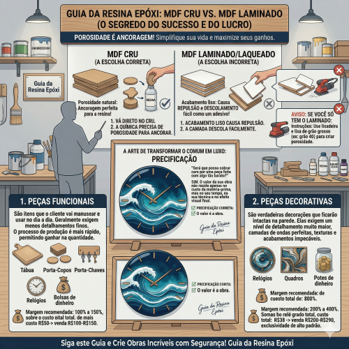 Criar e Lucrar com Resina e MDF