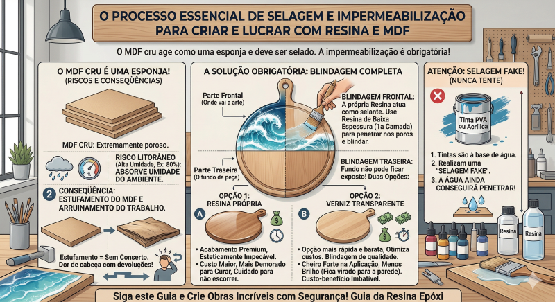 Criar e Lucrar com Resina e MDF