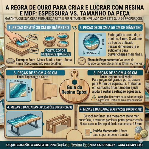 Criar e Lucrar com Resina e MDF