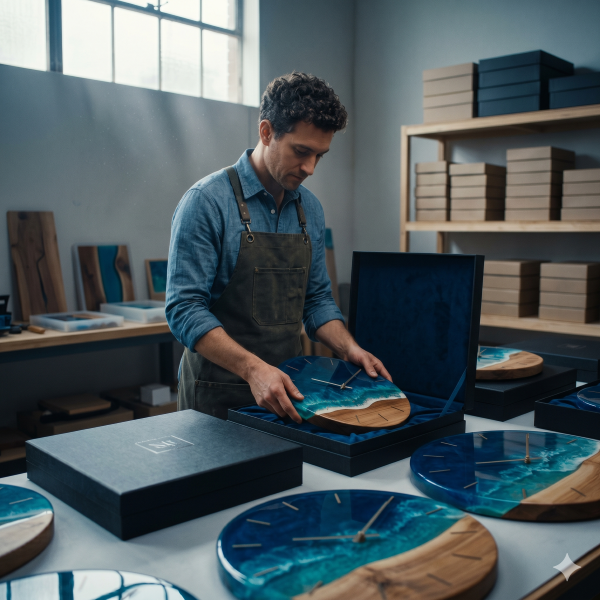 Efeito Oceano em Resina Epóxi