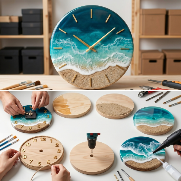 Efeito Oceano em Resina Epóxi